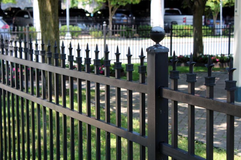 Gothic Iron Fence Installation